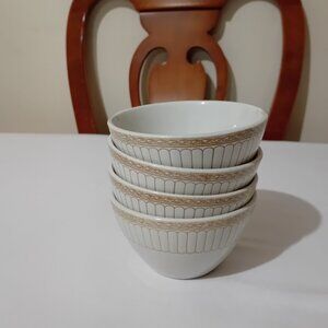 X4 Vintage Duraling Made in England Small Bowl Set